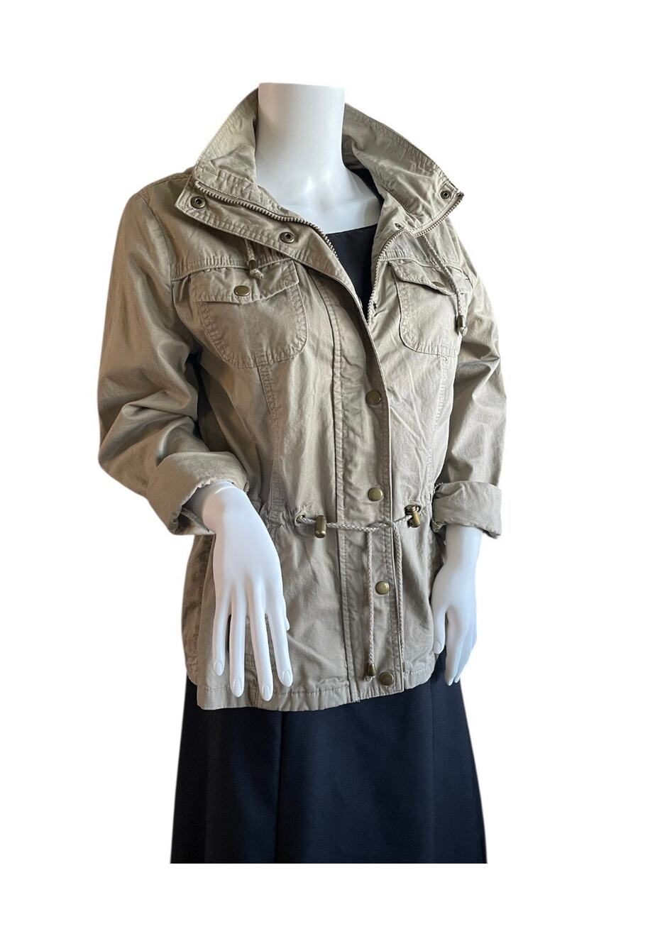 Women's Ashley By 26 Int. Jacket Army Green Size Large Utility Military Casual